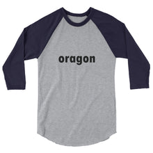 oragon 3/4 sleeve raglan shirt