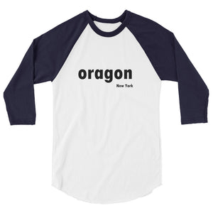 oragon NY 3/4 sleeve raglan shirt
